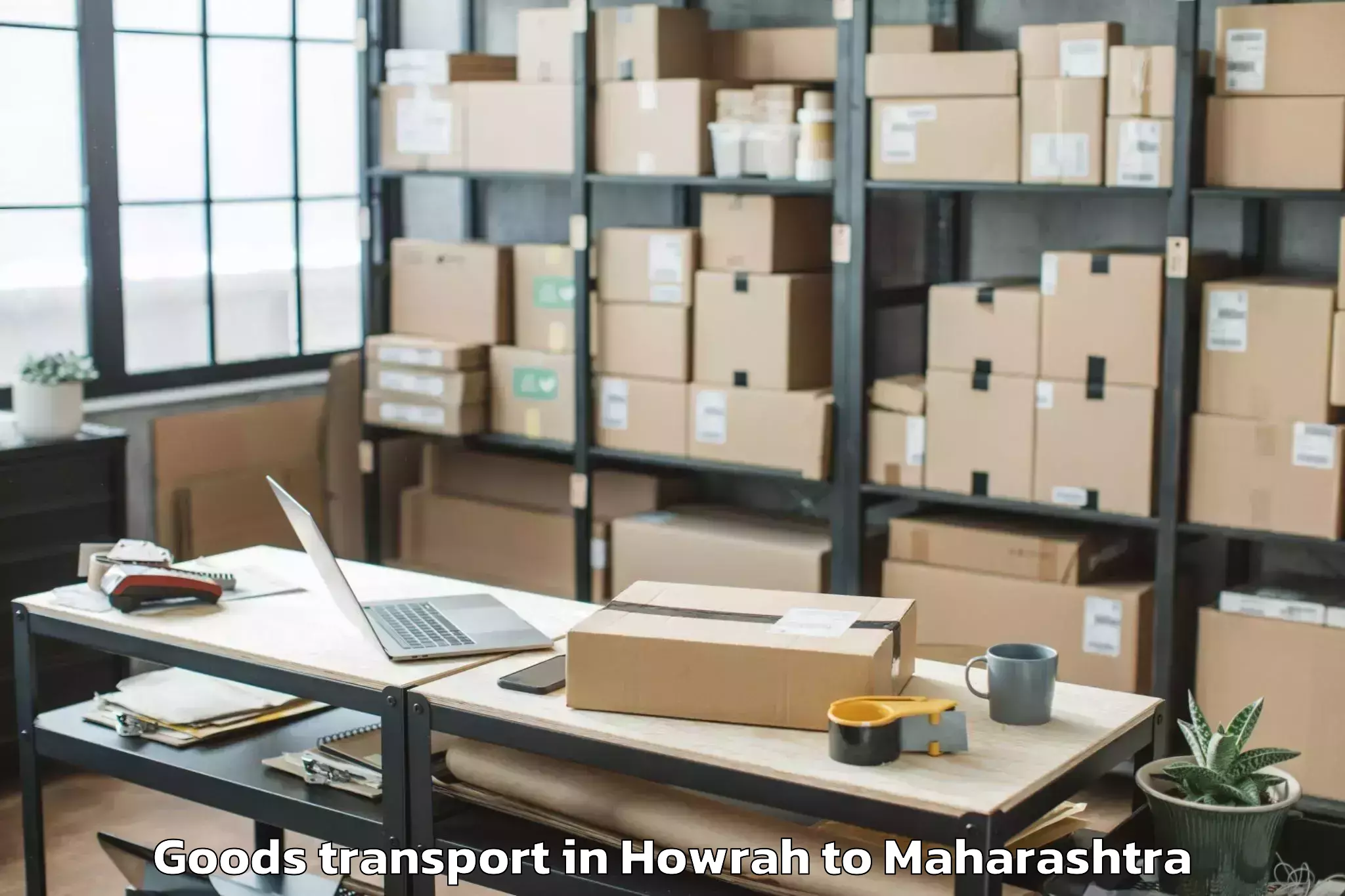 Book Howrah to Tirora Goods Transport Online